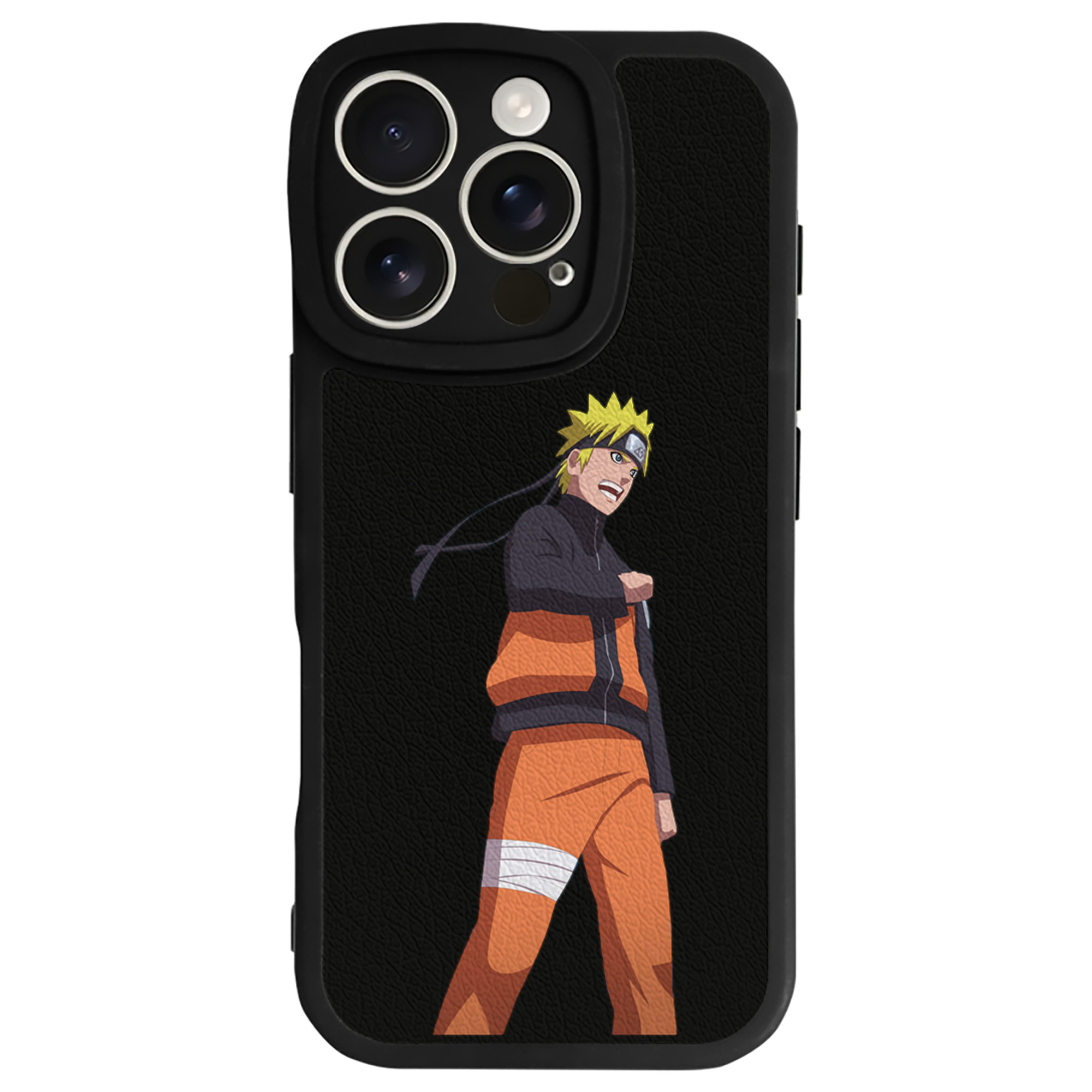 （画像用） NARUTO -ナルト- うずまき ナルト Uzumaki Naruto 【iPhone 16シリーズ対応】シリコンスマホケース（レザー調） 材質：シリコン